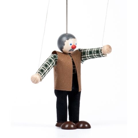 Gerlich Wooden puppet Grandpa Lojza